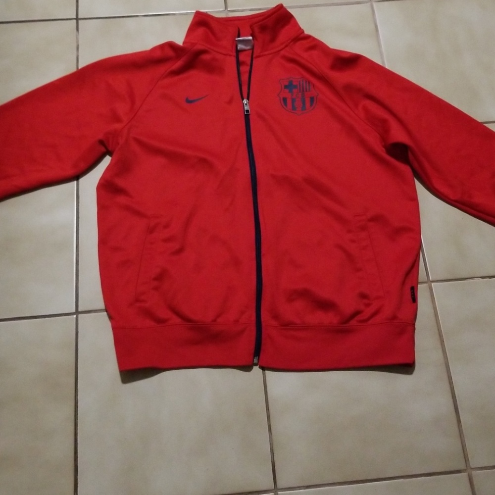 NIKE FC Barcelona Zipup Sweater L Red